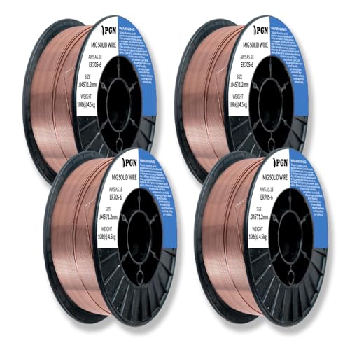 Image of PGN ER70S-6 .045 inch (4 Pack) Solid MIG Welding Wire - 10lb Spool