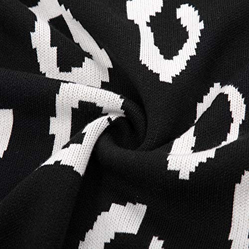 Women Long Sleeve Open Front Leopard Knit Long Cardigan(S,Black Leopard)