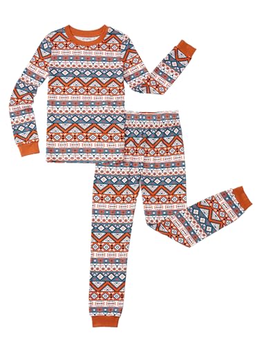 Image of PATPAT Toddler & Kids Pajama Sets with Bamboo Viscose, Snug Fit Pjs for Girls, All-Season Comfort Sleepwear, Ages 2-12 Years