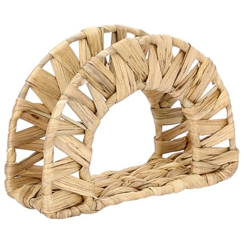 BSTKEY Hand Woven Water Hyacinth Napkin Holder Cover