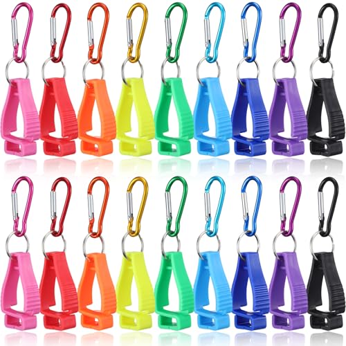 Leinuosen 18 Pcs Glove Clips for Work Large Glove Holder Clips Work Safety Anti-drop Keepers for Worker Construction Tool Belts Hard Hats