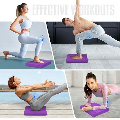 Yes4All CAAH Balance Pad L XL inkl, balance pad erwachsene für Stabilität; balance-pad für Fitness-Workout-Training Geeignet für zu Hause, Arbeit (Lila-L)