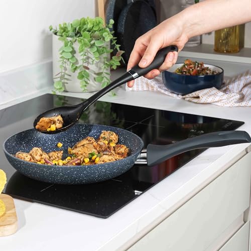 Russell Hobbs RH00842EU Nightfall Stone Frying Pan 28cm - Non-Stick, Induction Hob Fry Pan, Long Lasting Aluminium, Soft Grip Handle, PFOA Free, Suitable for All Stoves, Blue Granite, Dishwasher Safe - Image 4