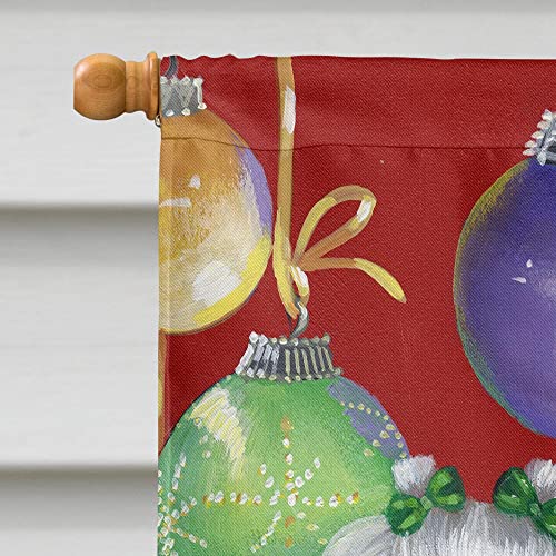 Caroline's Treasures 28 X 40 N., Poliestere Maltese Calza Di Natale Stuffer Bandiera Tela Dimensione Casa 2 Lati Pesante All'aperto, Multicolore, L - 3