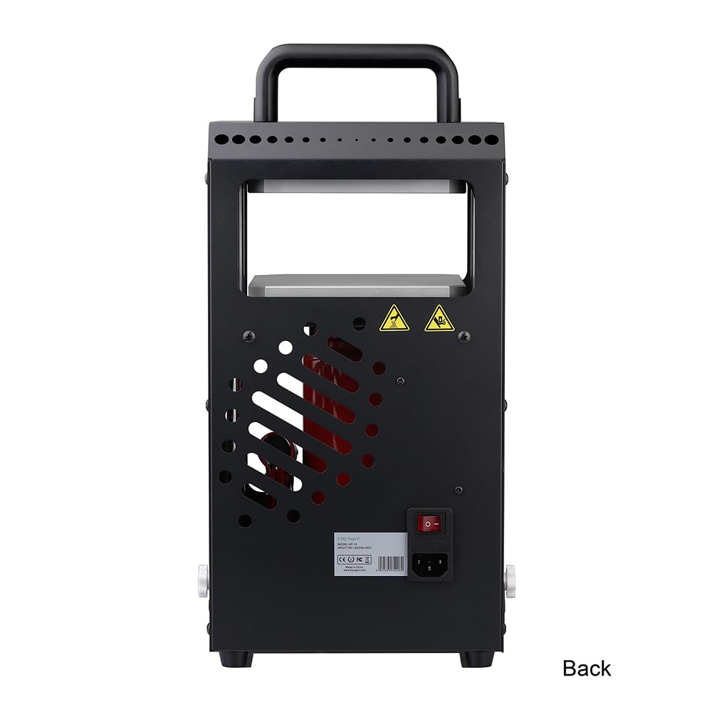 NArra 10 Tonnen Manuelle hydraulische Wärmepresse mit 3,5 x 3,1 Zoll Doppelheizplatten, präziser digitaler Temperaturregelung (LCD), geeignet für tragbare manuelle Wärmepressen zu Hause