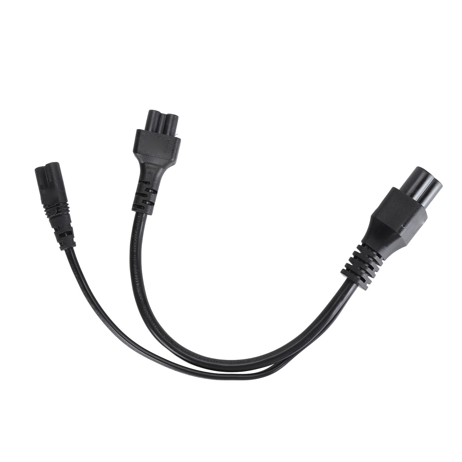 Wakects Przewód z wtyczką Zasilania C6 do C7, IEC320 C6 Męski na C7 żeński Kabel Adaptera Rozgałęźnika Y z powłoką z PVC Trudnopalny do Głośnika z lampką na Biurko Laptopa