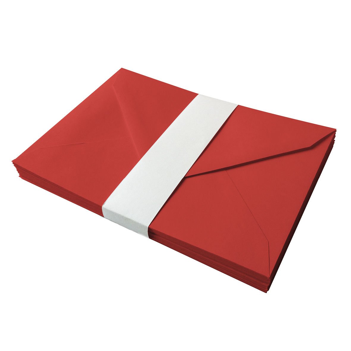 C6 (A6) 114 x 162mm 14 Colours-100gsm Gummed Greeting Envelopes White/Coloured (250, Poppy Red) — image 1