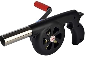 GkGk Hand Crank BBQ Fan, Portable Barbeque Air Blower