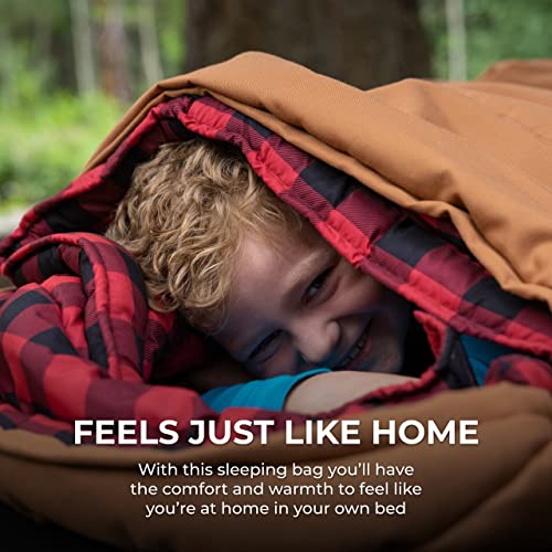 Teton Sports Junior Sleeping Bags – Finally, Sleeping Bag For Boys, Girls, All Kids, Warm And Comfortable; For All Camping Weather And Built To Last #TOP6