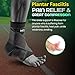 MGS COLLECTIONS 2 PCs Ankle Brace for Plantar Fasciitis & Achilles Tendon – Compression Support Sleeve for Men & Women, Helps with Peroneal Tendonitis, Heel & Foot Pain Relief (2, Black, Medium)