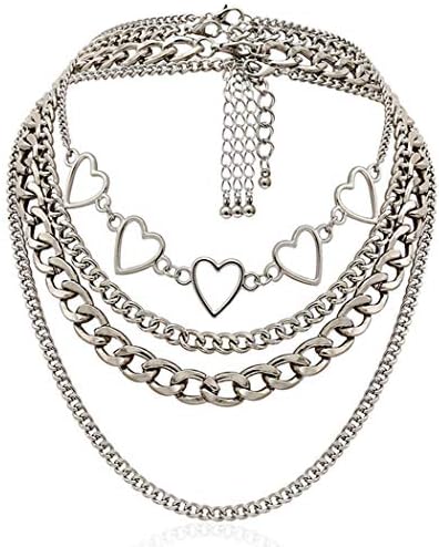 Lock Key Cross Pendant Necklace Long 