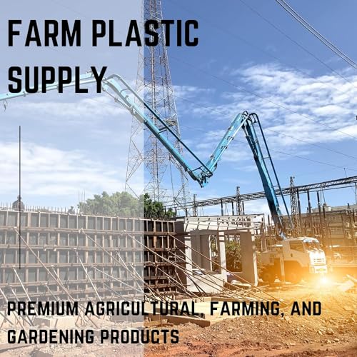 Farm Plastic Supply - Concrete Vapor Barrier - 15 mil - (14' x 70') - Heavy Duty Blue Plastic Tarp, Polyolefin Sheeting, Concrete Vapor Barrier, Roll of Heavy Duty Plastic
