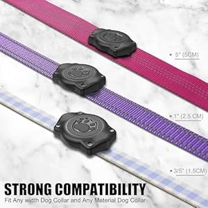 AirTag Dog Collar Holder(1 Pack), 100% Waterproof Air Tag Mount, Pet AirTag Holder for Dog & Cat Collars, Ultra-Durable Dog Collar AirTag Holder – Fits All Width Collars