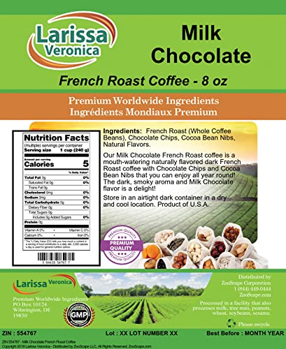 Milk Chocolate French Roast Coffee en Grano 8 oz miniatura 2