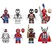 GUYTGAI 8 Pcs Superhero Spiderman, Knight, Thor, Action Figures Cadeau Jouets pour Enfants Compatible avec Lego