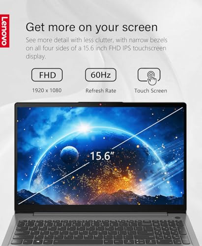 Image of Lenovo Ideapad 3i Laptop | 15.6 inch FHD | Touchscreen | Intel 11th Gen Processor| Office 365 for the Web | Arctic Grey (40GB RAM | 2TB SSD)