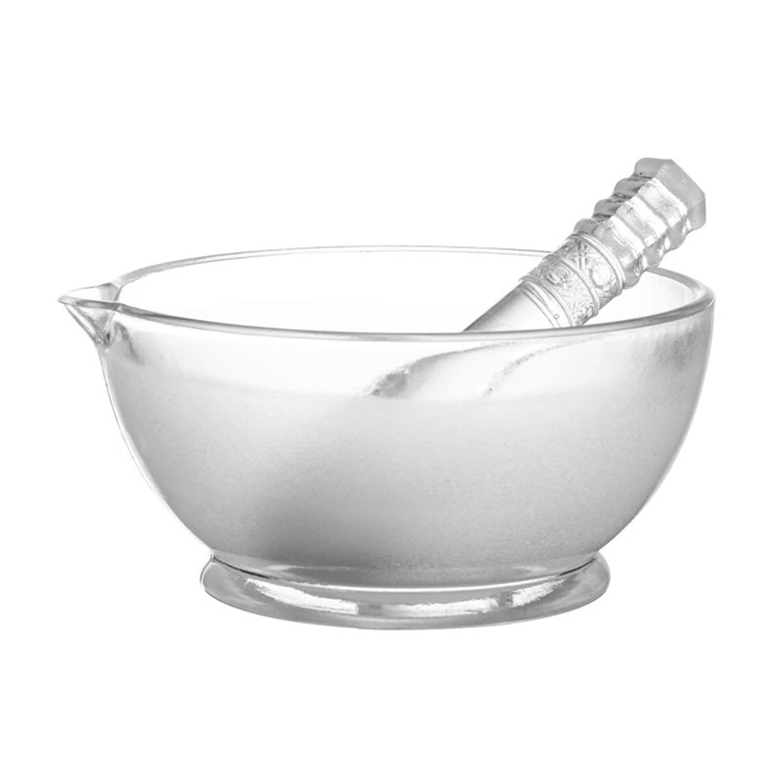 Conjunto Mortero Vidrio 120mm Herramientas Molienda Laboratorio Cocina Molinillo Especias