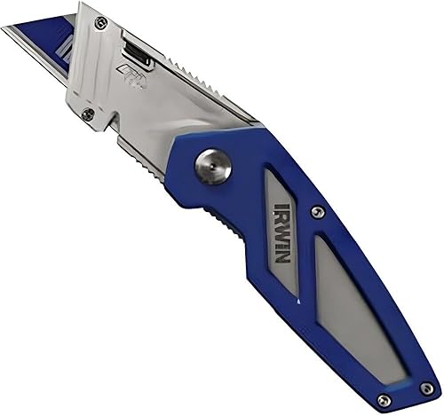 IRWIN FK100 1858318 Cuchillo utilitario plegable azul pequeño