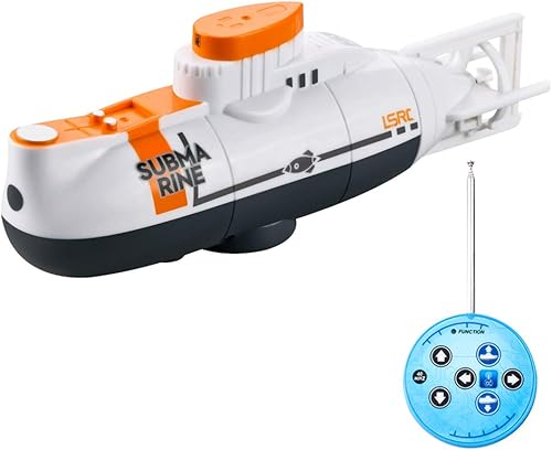 GoolRC Mini submarino RC para niños, LSRC-SMI barco de control remoto impermeable juguete de buceo para niños y niñas (blanco)
