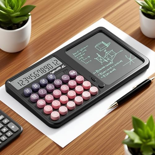 Calculatrice scientifique sans brouillon avec planche a ecriture pour ecole - 7