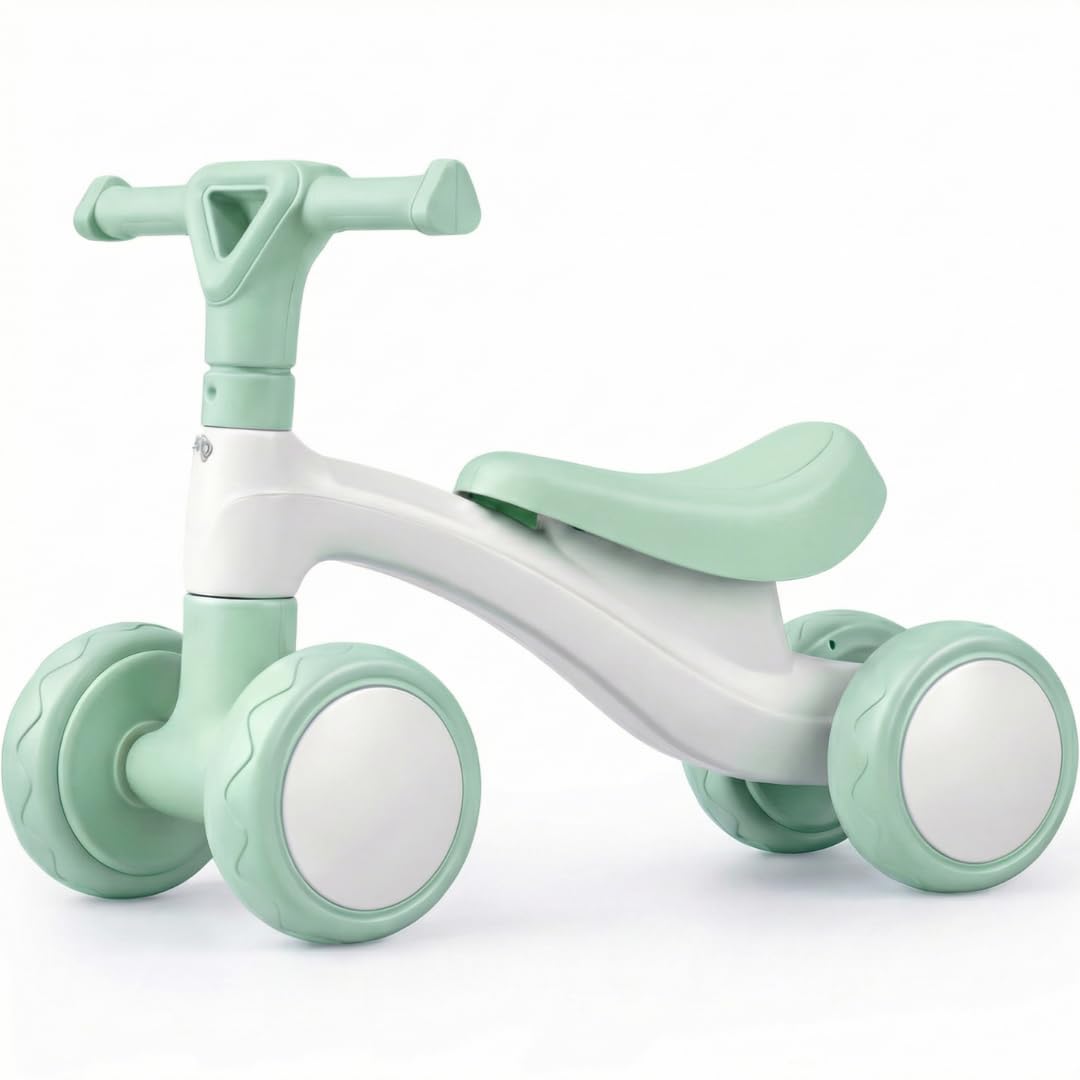 Edibaby, Triciclo Bebé 1 Año | Correpasillos Ligero | Primera Bicicleta de Equilibrio para Bebés | Bici sin Pedales | Juguete Niño 1-2 Años Ideal como Regalo (Menta)
