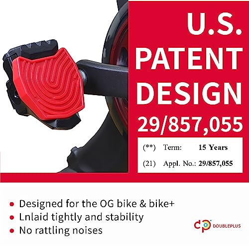 Doubleplus Pedal Converter Compatible With Peloton Bike & Bike Plus, Pedals For Regular Shoes, Replacement Pedals Adapter For Original Bike & Bike+, Flat Pedals Clipless, Exercise Bike Accessories #TOP1