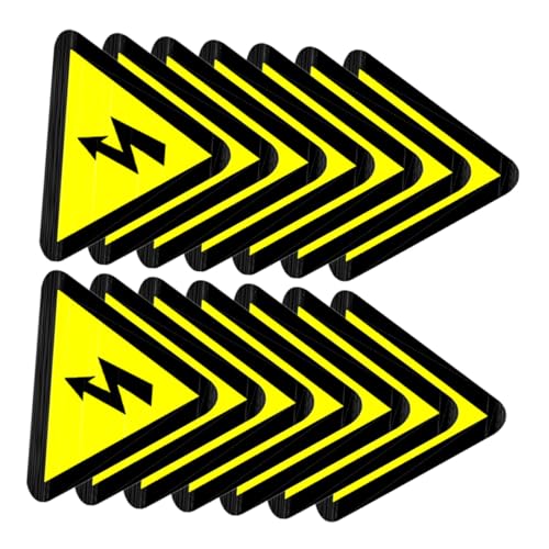 Autocollants avertissement chocs électriques haute adhérence pour panneaux de chantier