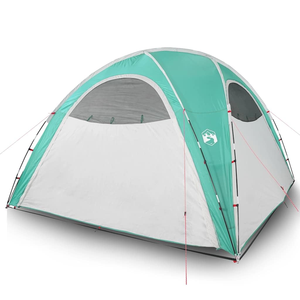 Carpa para fiestas de 360 x 360 x 219 cm en blanco, gran cenador para jardín con paredes de malla y 4 entradas con cremallera, carpa móvil para eventos con varillas de fibra de vidrio y bolsa