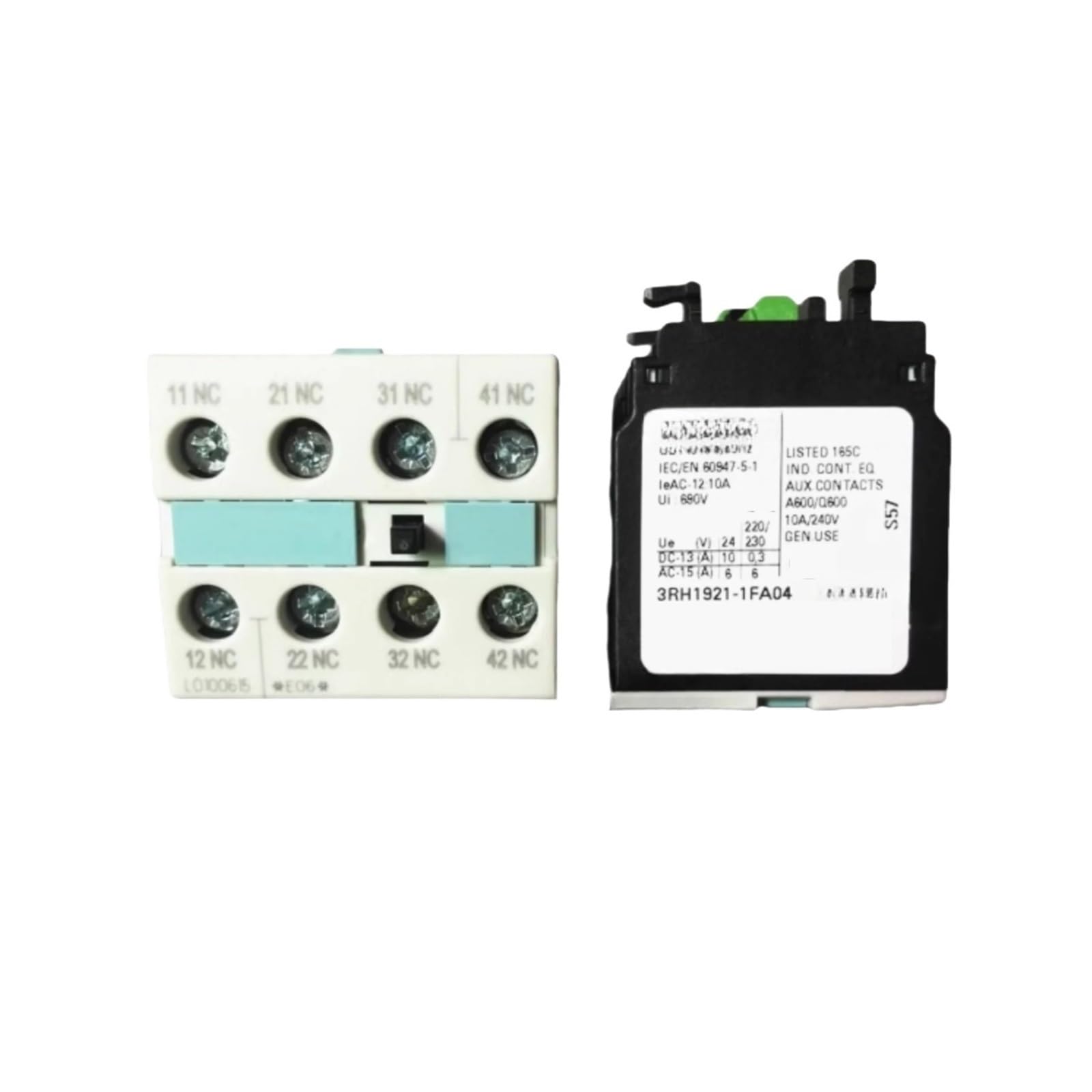 QfUxYYSLD Contactor Auxiliary Contact 3RH1921-1FA04 Four Normally Closed 4NC
