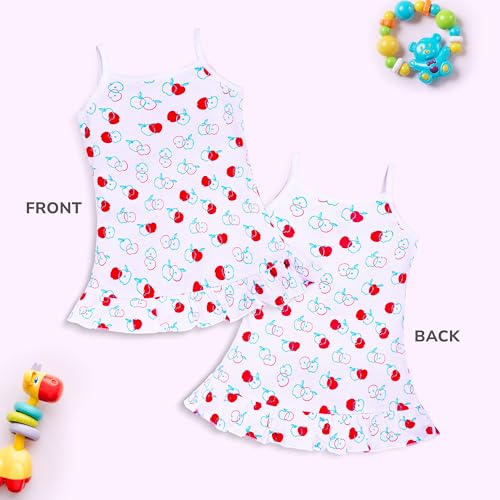 Image of LuvLap Baby Girl 100% Cotton Sleevless Girls Frock Pack of 3