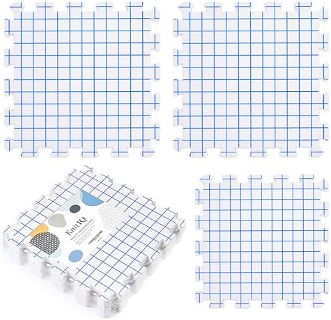 KnitIQ Blocking Mats for Knitting Extension Kit - 3 Extra Thick B...