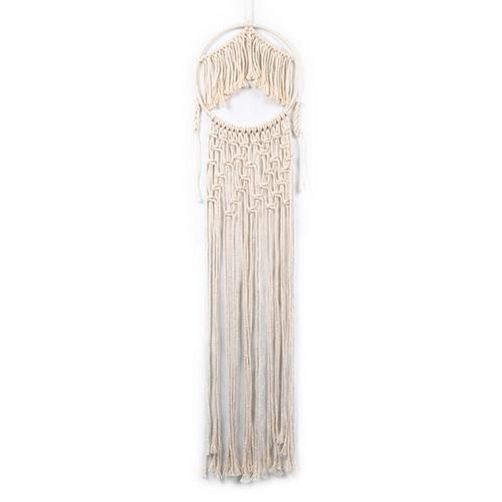 Luckystar4youBohemian Hand-Woven Cotton Tapestry Dream Catcher Hanging Ornament European Home Innovative Fringed Tasseled Pendant Wedding Decoration