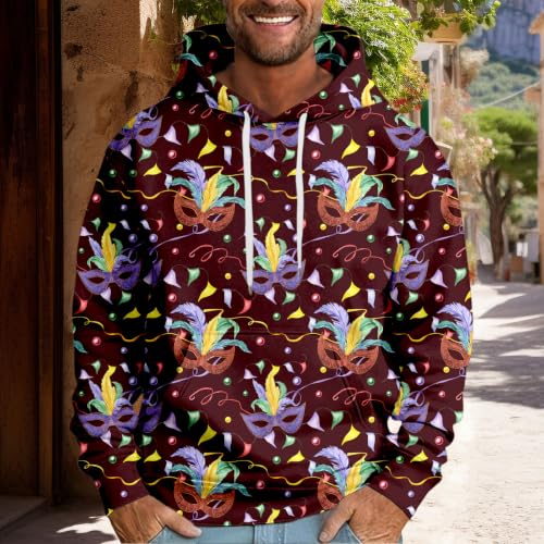 Sudadera manga larga lila oversize con capucha protectora para invierno 2