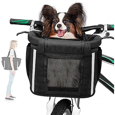 ANZOME Removable Dog Bicycle Basket Cover