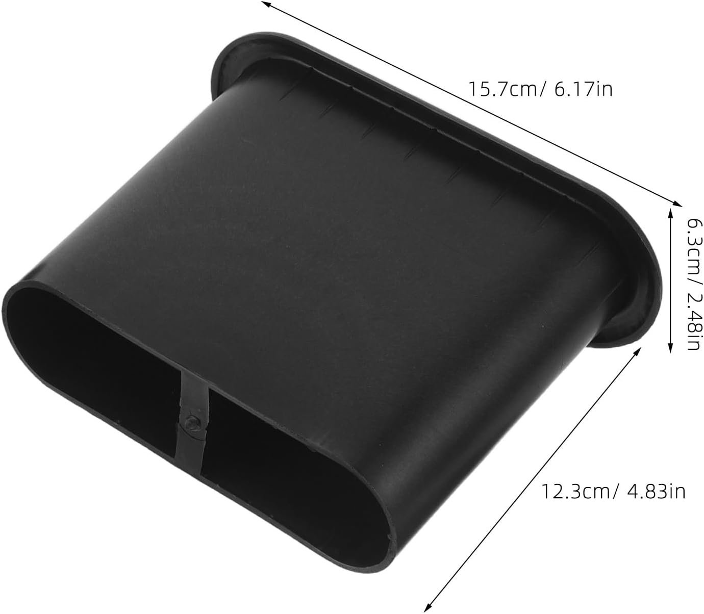YARNOW 4pcs Speaker Port Tube for Bass Boost, Flat-Shaped, Sound Box Air Vent Reflex Ports Tube for Speaker Cabinet Subwoofer Box Voice Outlet 6.2x4.9 inch