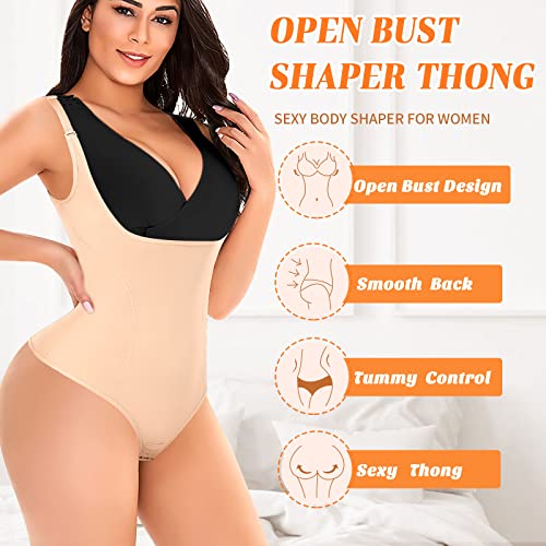 Womens Shapewear Bodysuit Body Shaper Thong3
