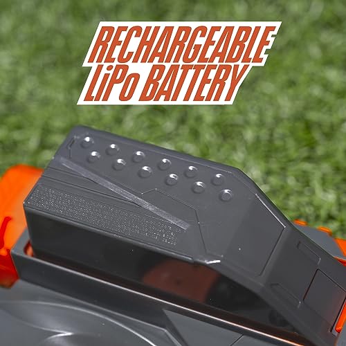 Image of NERF Pro Stryfe X Dart Semi-Auto Blaster, Rechargeable LiPo Battery, 30 AccuStrike Half-Length Darts, 15-Dart Magazine, 150 FPS, Eyewear, 14+ (Amazon Exclusive)