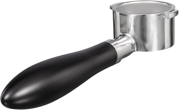 51mm Bottomless Portafilter 2 Wings Fits Delonghi ECP3420/EC155/BCO430/EC260 with Anodized Aluminum Handle | Filter Basket Included