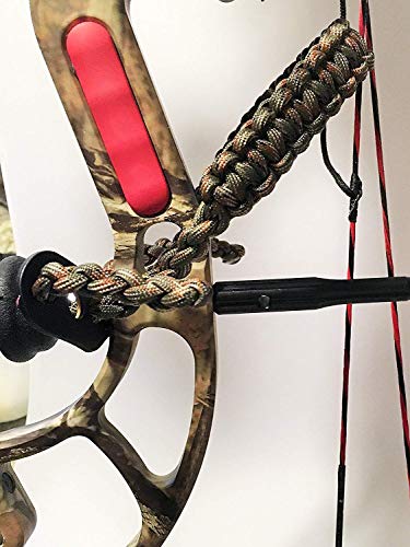 Ten Point Gear Bow Archery Wrist Sling 550 Paracord - Survival Hunting Shooting - Durable Leather With Metal Grommet (Multiple Color Options) (Big Woods Camo) #TOP4