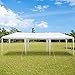 Luckymday 10x30 Feet Canopy Tent Heavy Duty Wedding Party Beach BBQ Event Tent White Instant Tent Sunshade Shelter Easy Setup 8 Removable Sides Waterproof Outdoor Pavilion Gazebo Tent