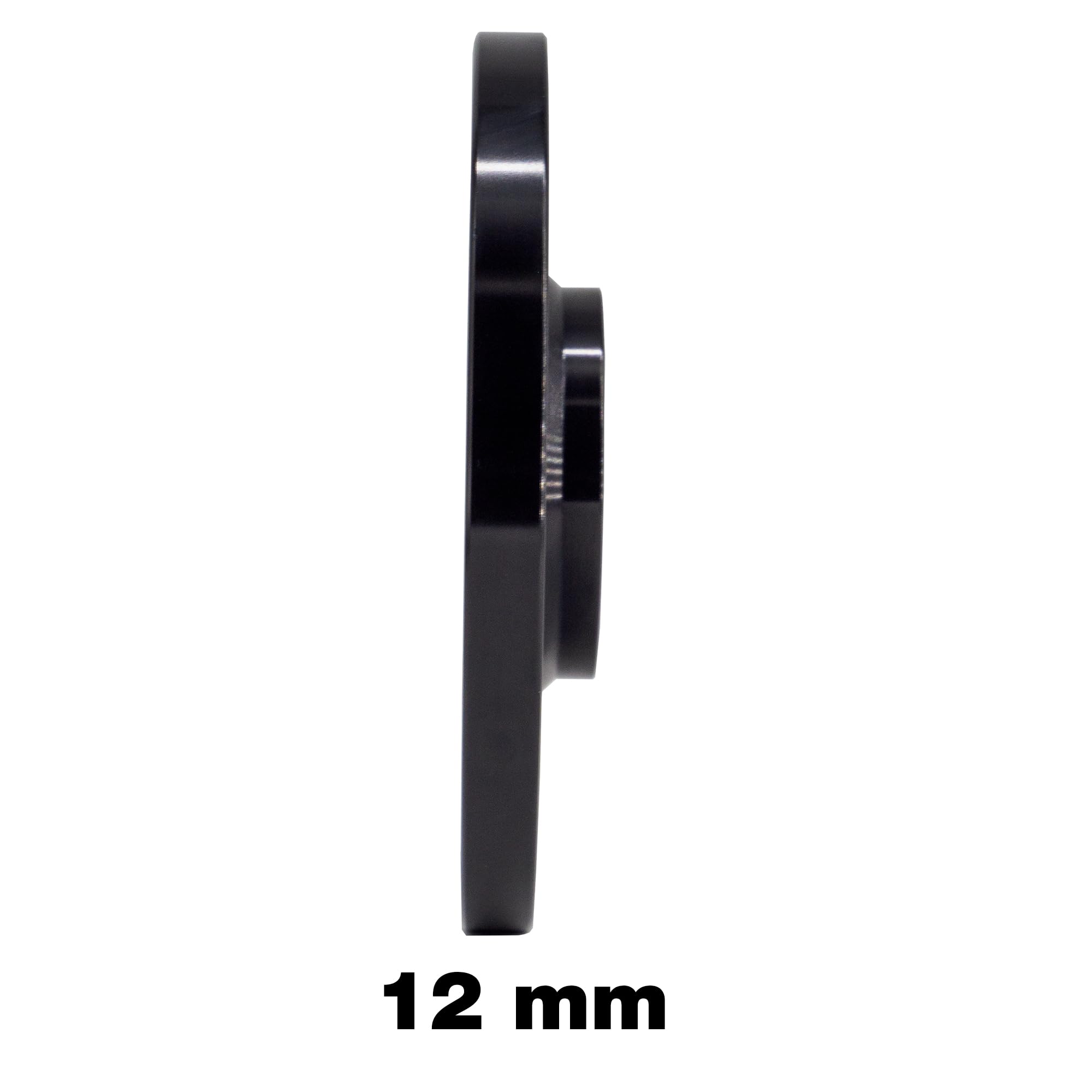 Simoni Racing DR120N/B10N Kit 2 distanziali in Alluminio Nero 12 mm 5x112 Centraggio 66,6