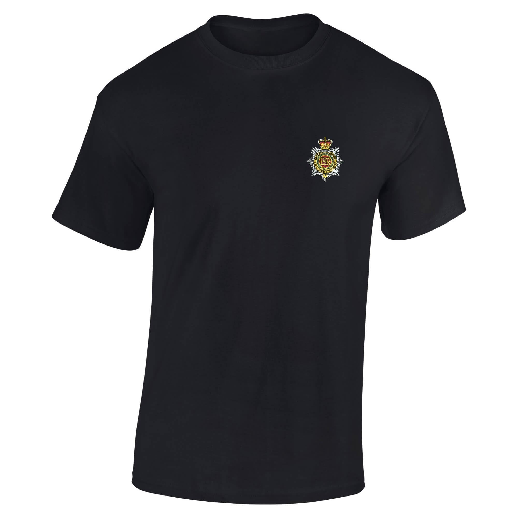 The Military Store Men's Black Royal Corps Of Transport Embroidered T-Shirt, Medium