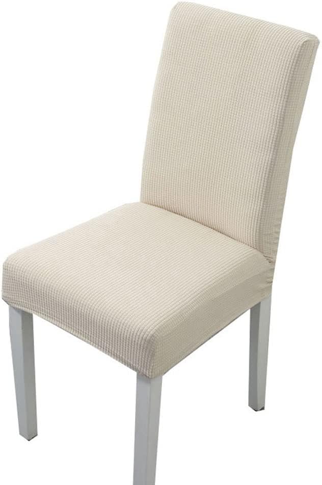Dining Chair Cover Set of 6/4/2 Grey Beige,Stretch Chair Covers for Dining Room,Elastic Seat Chair Covers,Dining Chair Slipcovers Without Arms,Chair Protector Covers Removable Washable