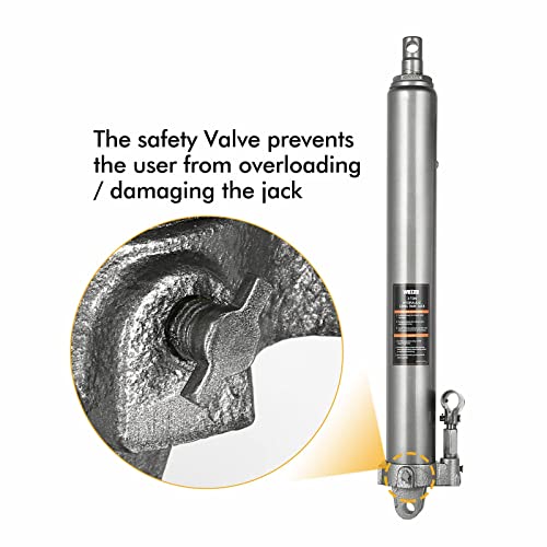 Weize Long Ram Hydraulic Jacks With Single Piston, Used For Engine Hoists, Hydraulic Cranes, Mechanical, Farm, 3 Ton (6,000 Lb) Capacity #TOP4
