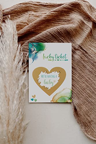Image of Joli Coon Pregnancy announcement scratch card - We're having a baby - Baby announcement with envelope - Dream