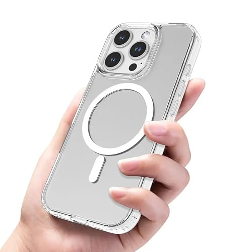 ECO SHINE iPhone 16 Pro Max Cover, Clear MagSafe Compatible Phone Case, Transparent Protective Cover with Wireless Charging Support, Strong Magnetic, Only for 16 Pro Max