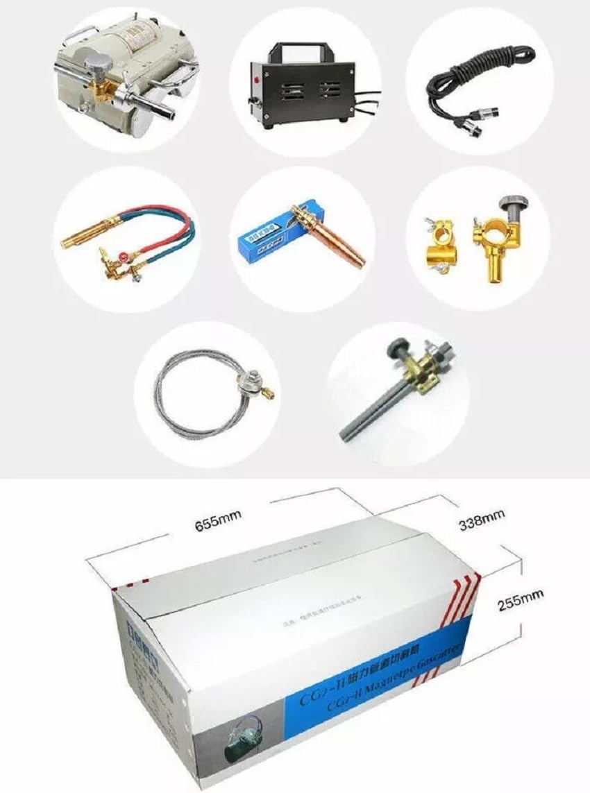 The Automatic Magnetic pipe Cutter Gas Cutting machine+1 meter guide band E, as picture show
