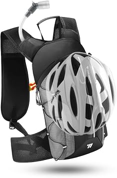 Hydration Backpack - Lightweight Water Backpack with 2L Water Bladder, Small Hiking Backpack for Running Cycling Camping Rave for Men Women