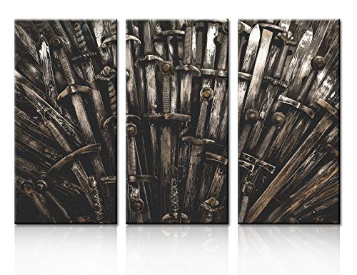TUMOVO The Iron Throne Pictures Game of Thrones Paintings 3 Panel...