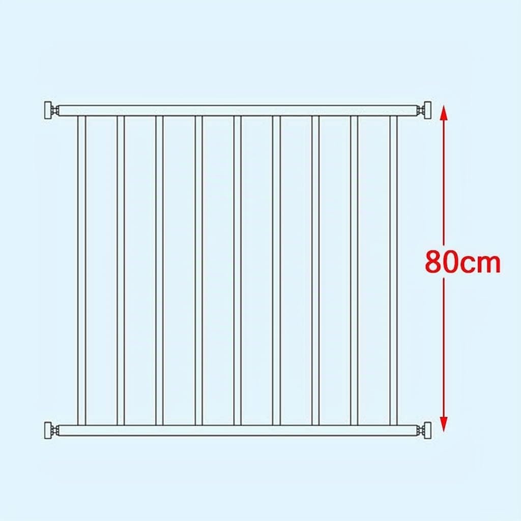 Puerta de Seguridad para cotas Puerta de Seguridad para Ventanas Protección contra robos Rejilla para Ventanas sin perforar Barras de Seguridad A Prueba de cotas Puerta de Escalera de tensió
